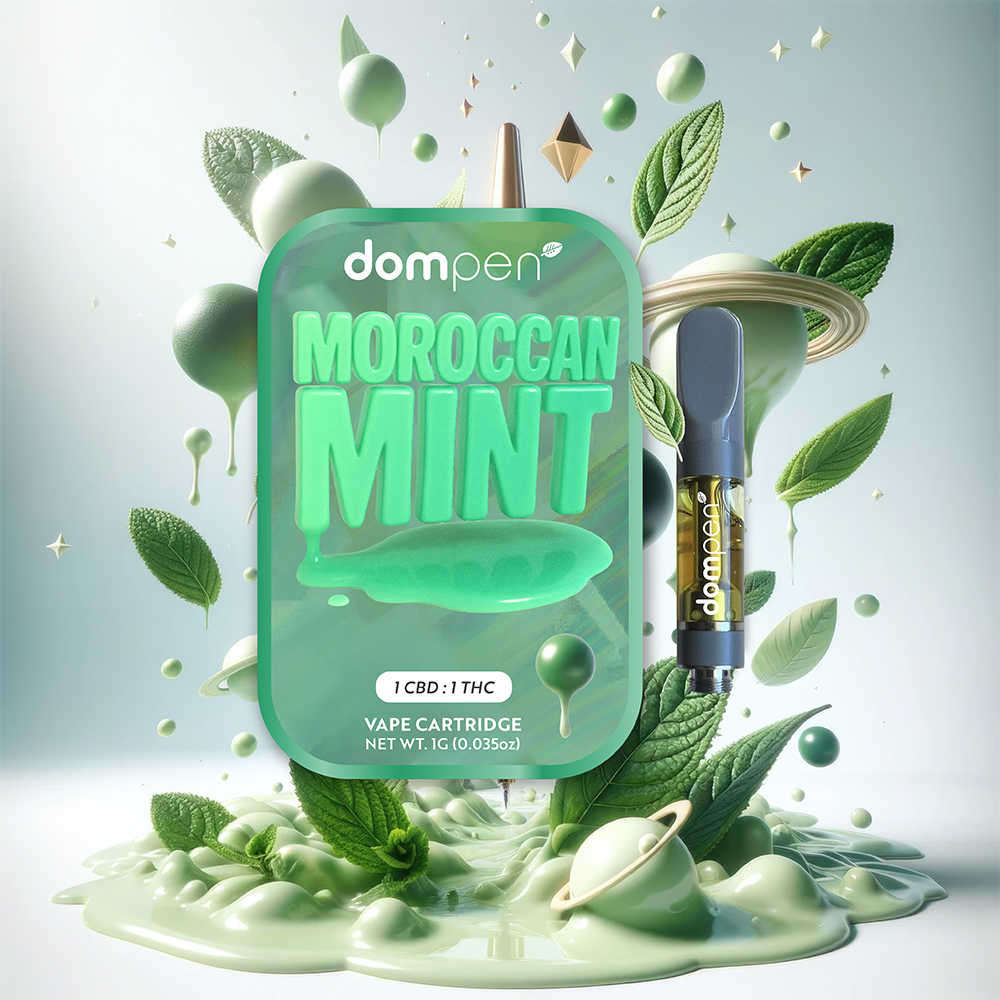 DOMPEN: CBD 1:1 MOROCCAN MINT 1G CART - 1 g