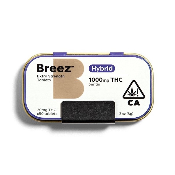 BREEZ: HYBRID EXTRA-STRENGTH TABLETS 50PK (1000MG)