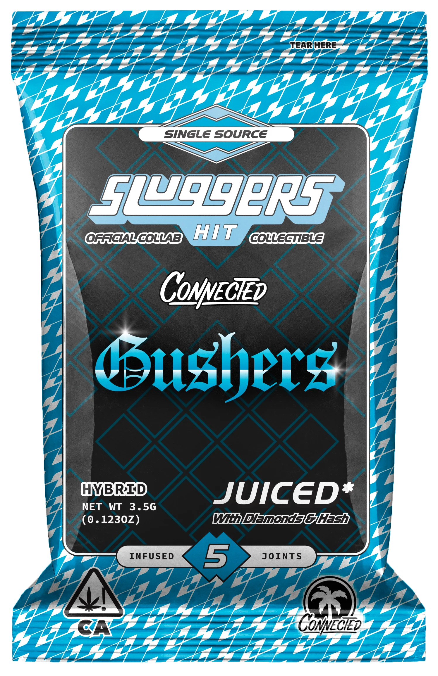 SLUGGERS: GUSHERS 5PK INFUSED PREROLLS