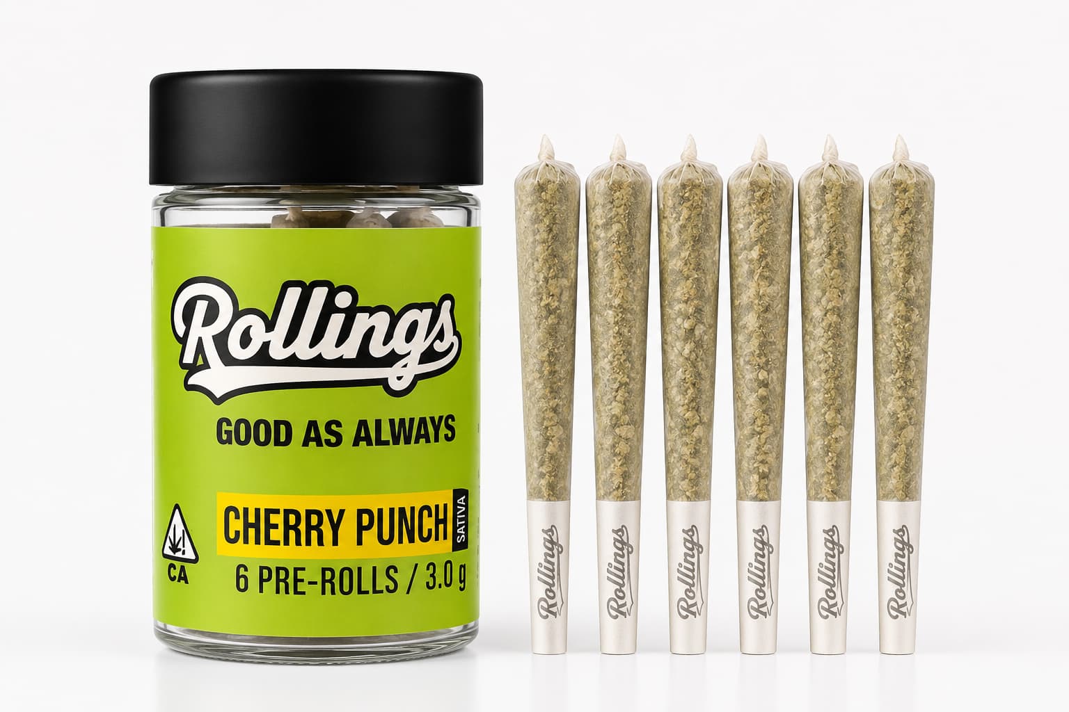 ROLLINGS: CHERRY PUNCH - 3 g - 6 Pack