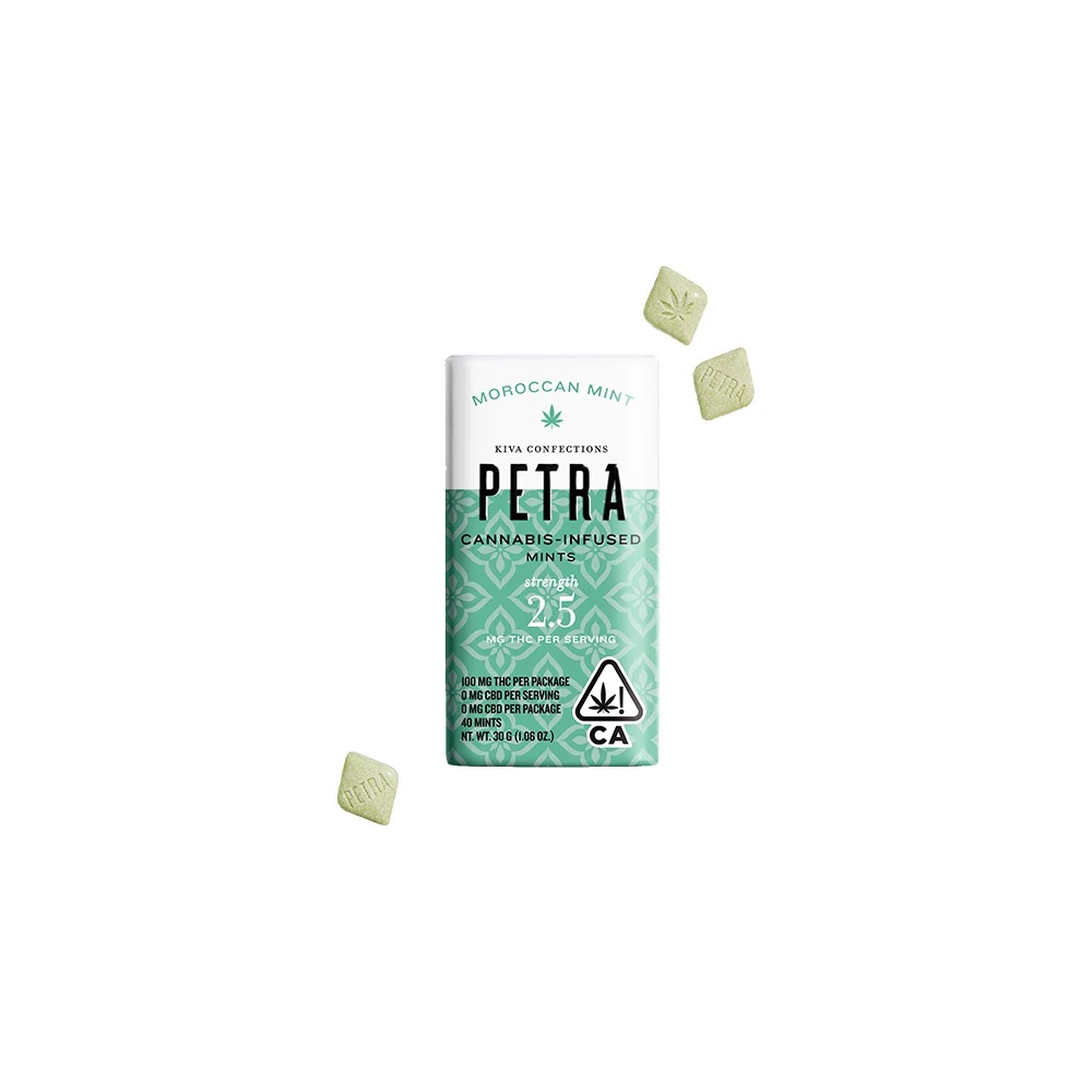 KIVA: PETRA MINTS MOROCCAN MINT 100MG 40PK