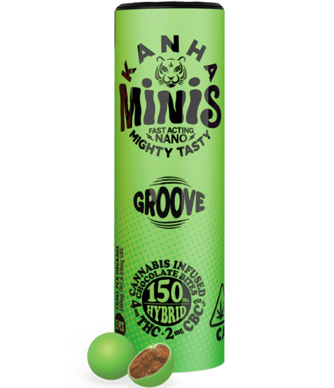 KANHA: GROOVE CBC MINI CHOCOLATE BITES - 100 mg - 25 Pack
