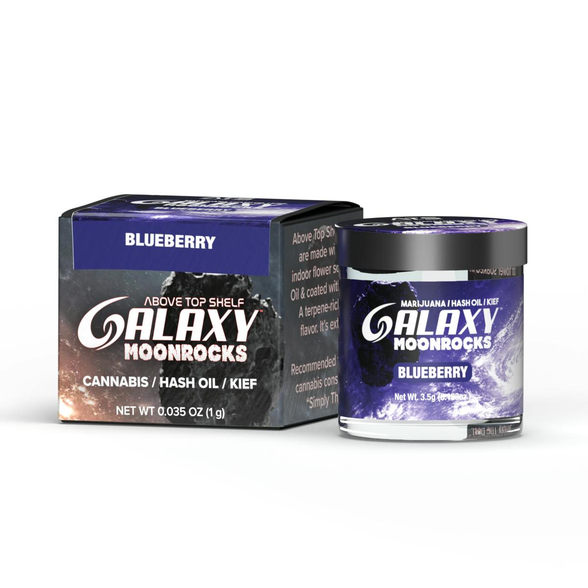 GALAXY: BLUEBERRY 3.5G MOONROCKS - 3.5 g