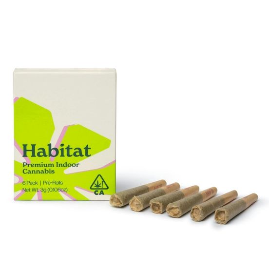 HABITAT: RONIN OG 3G PREROLL 6PK - 3 g