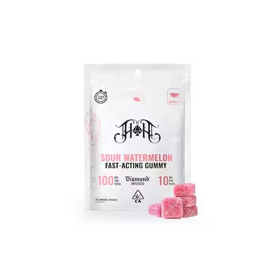 HEAVY HITTERS: SOUR WATERMELON 100MG FAST-ACTING GUMMIES