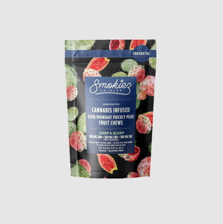 Smokiez Edibles: Fruit Chews - Sour Midnight Prickly Pear