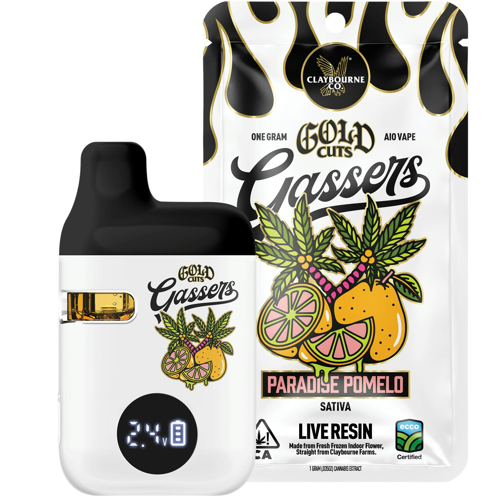 Claybourne Co. — PARADISE POMELO 1G LIVE RESIN AIO