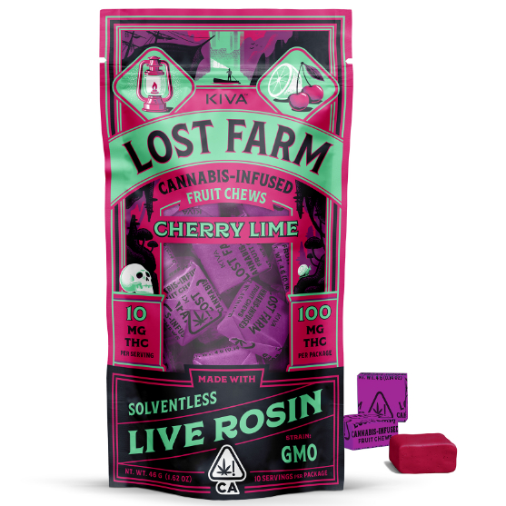 Lost Farm — CHERRY LIME GMO 100MG ROSIN FRUIT CHEWS