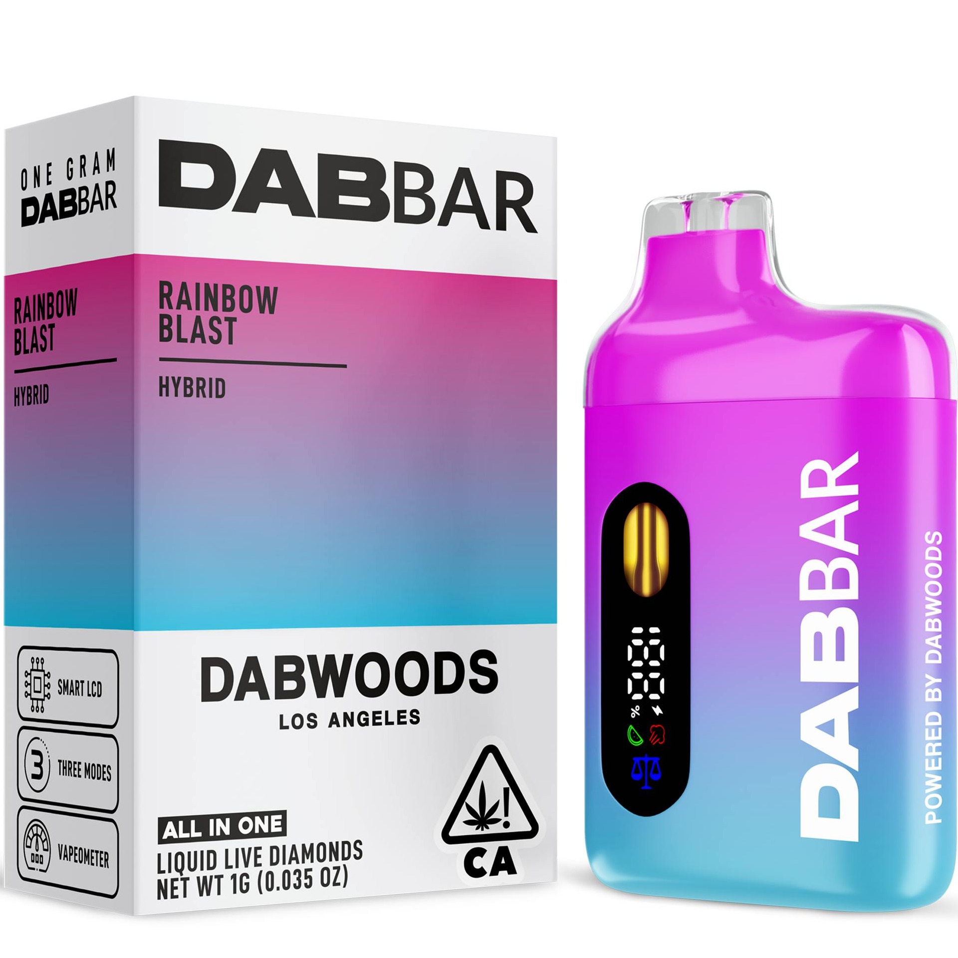 Dabwoods — RAINBOW BLAST 1G LIQUID DIAMONDS DISPOSABLE