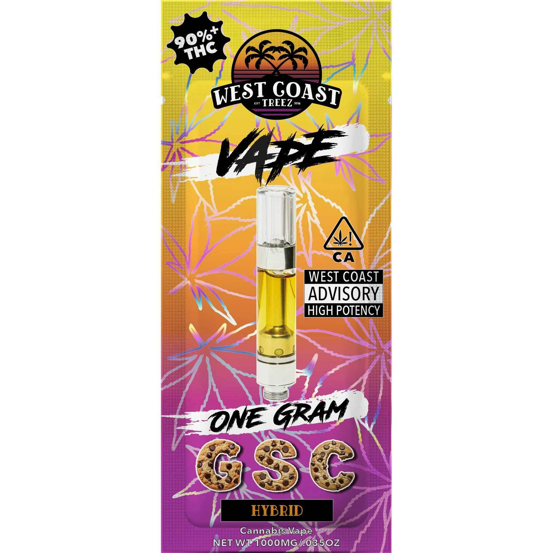 West Coast Treez — GSC 1G CARTRIDGE