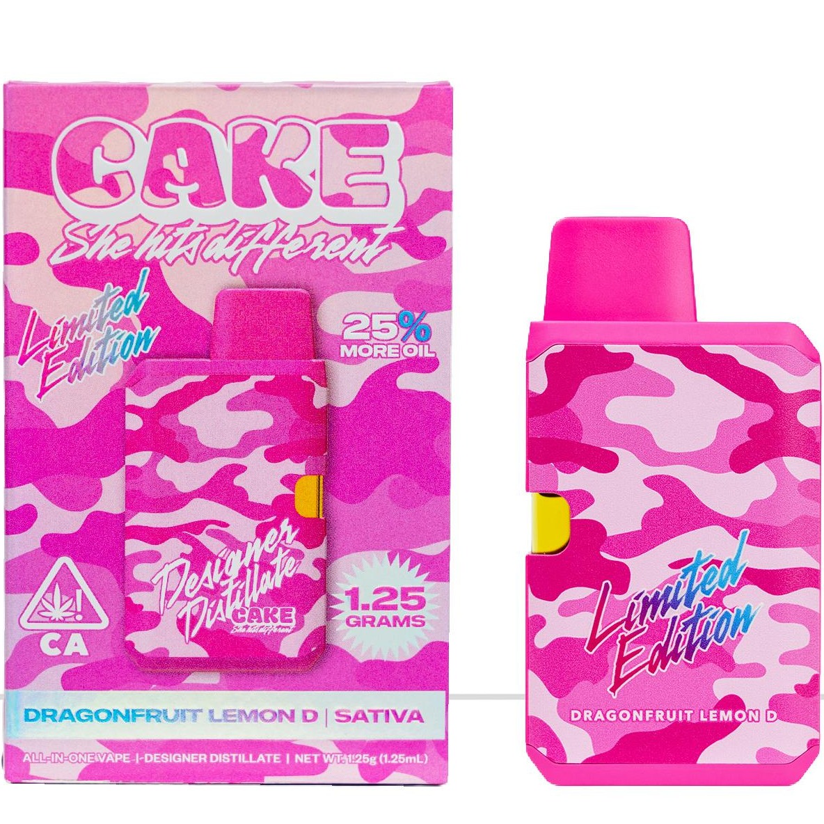 Cake: Dragonfruit Lemon D