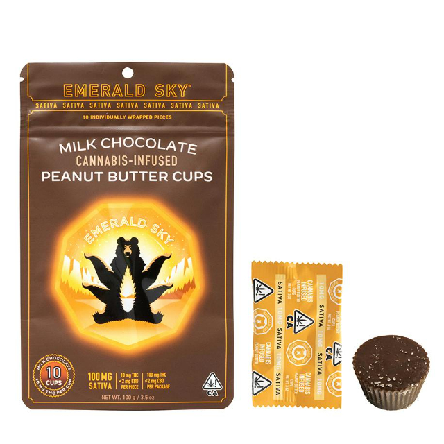 Emerald Sky — PEANUT BUTTER CUPS 100MG 10PK