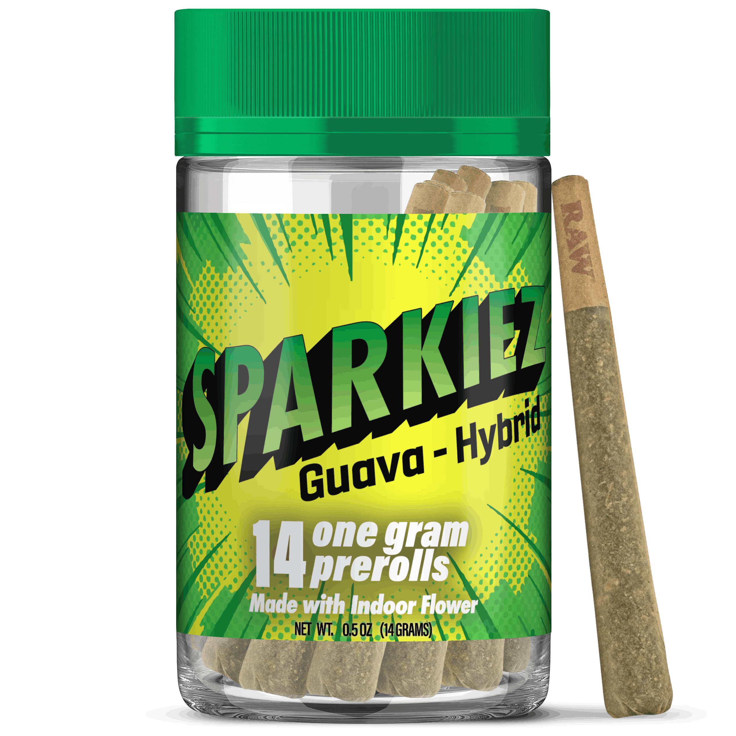 Sparkiez — GUAVA 14G 14PK PREROLL PACKS