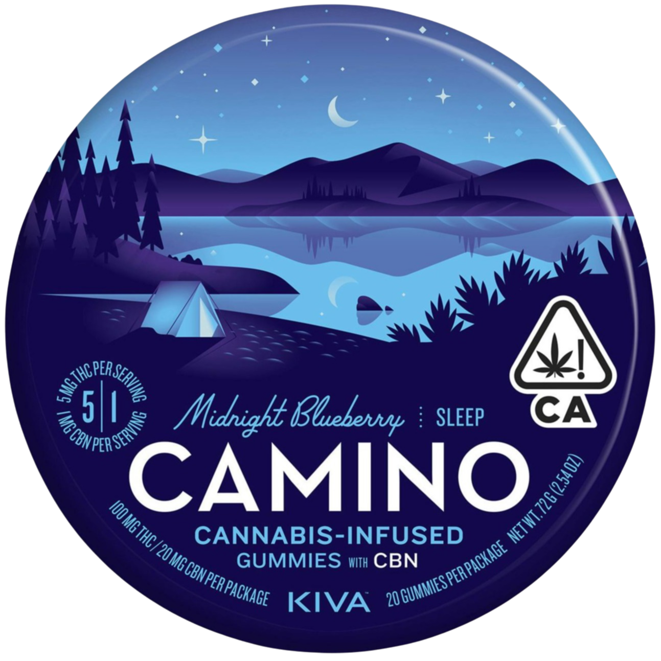KIVA CAMINO GUMMIES: Midnight Blueberry