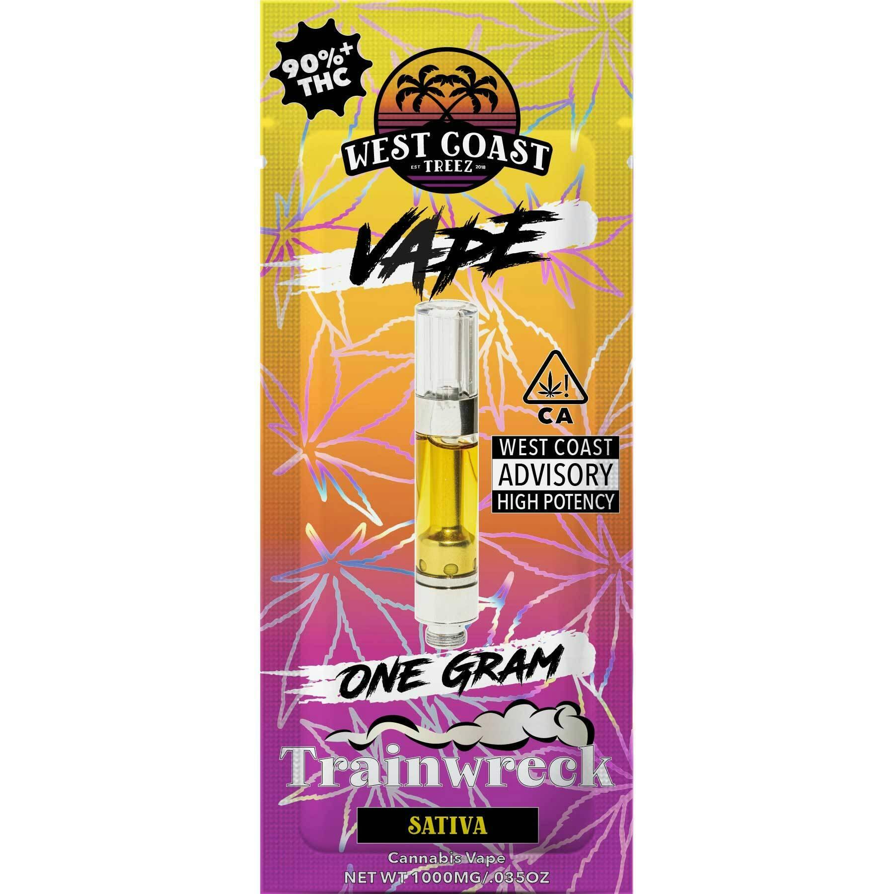 West Coast Treez — TRAINWRECK 1G CARTRIDGE
