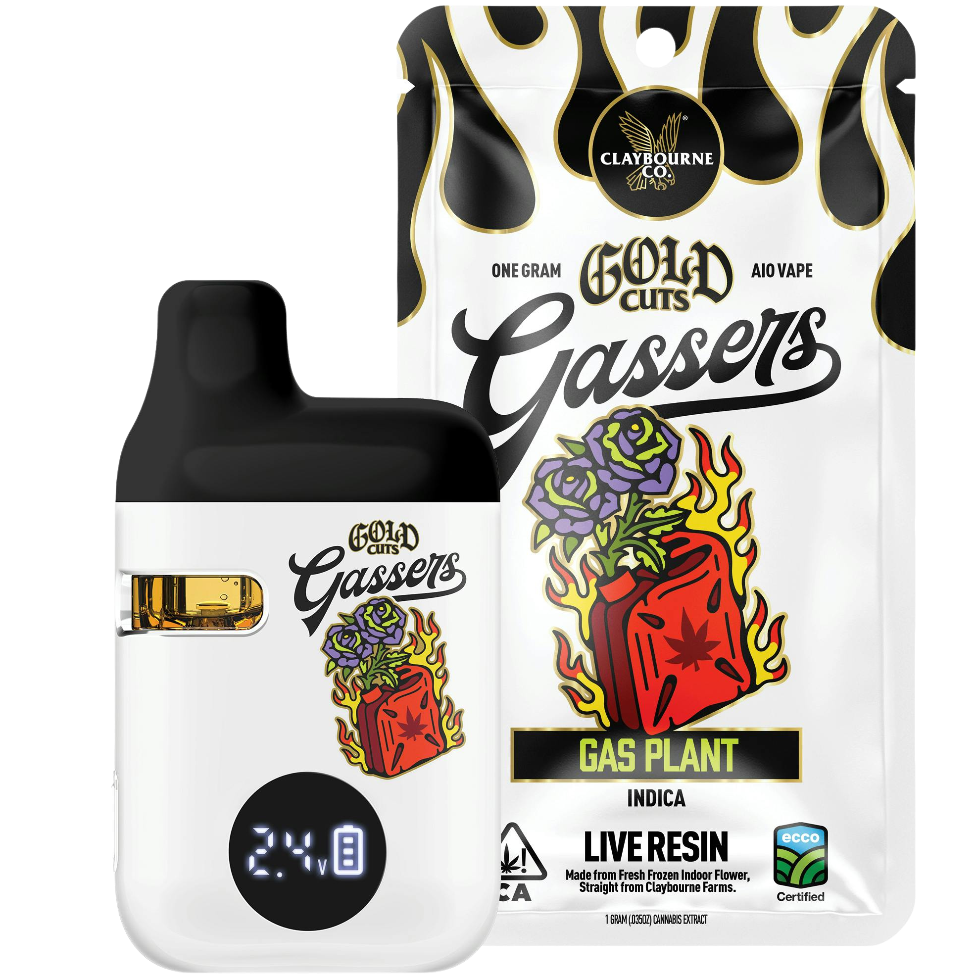 Claybourne Co.: GAS PLANT 1G LIVE RESIN AIO