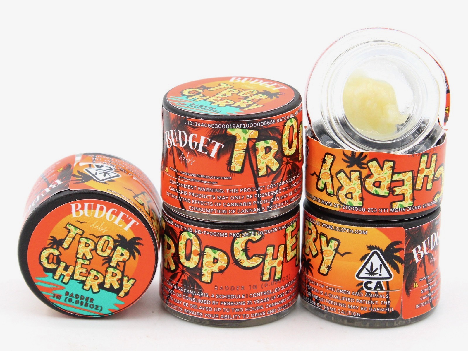 BUDGET DABS — TROP CHERRY 1G BADDER