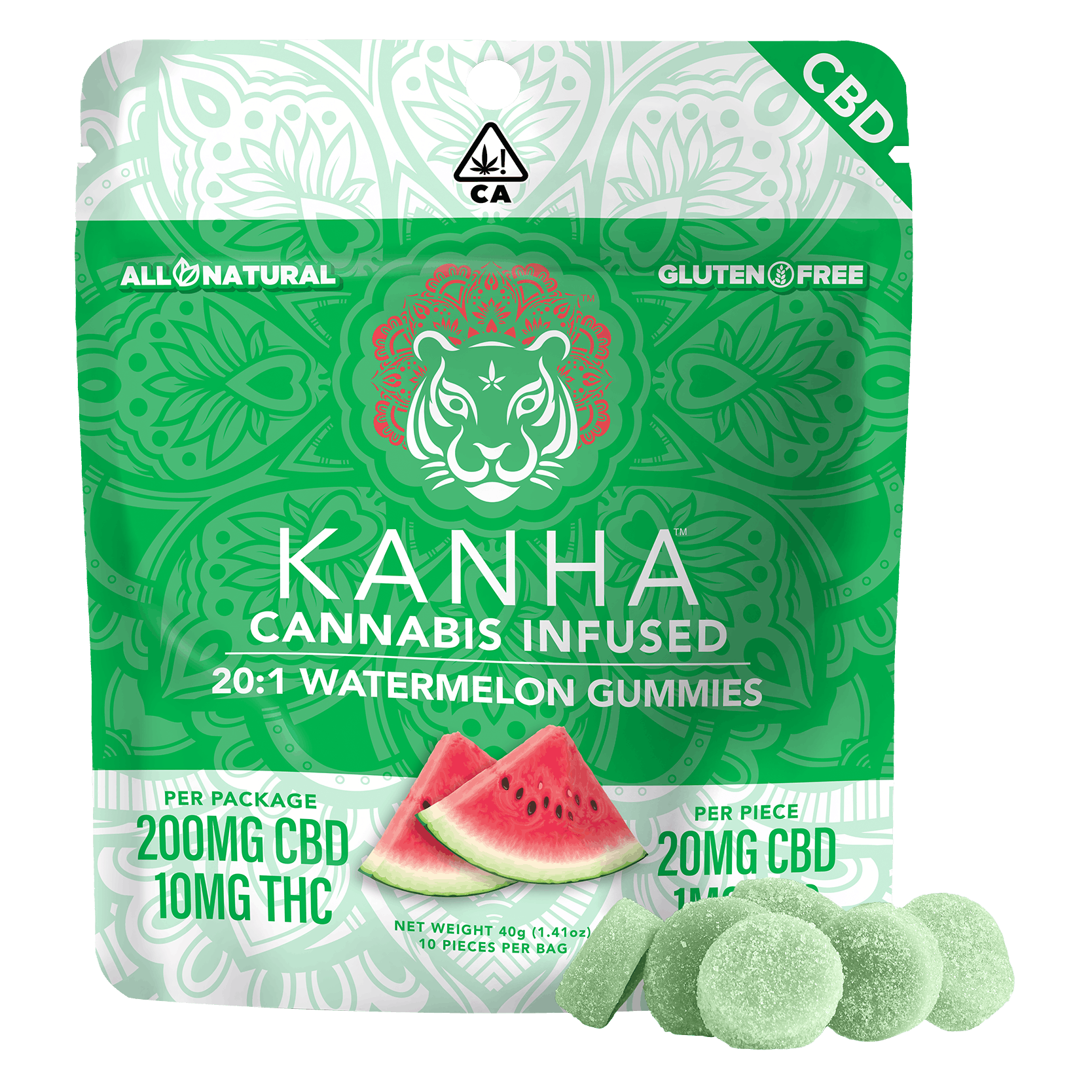 KANHA — WATERMELON CBD 20:1 GUMMIES