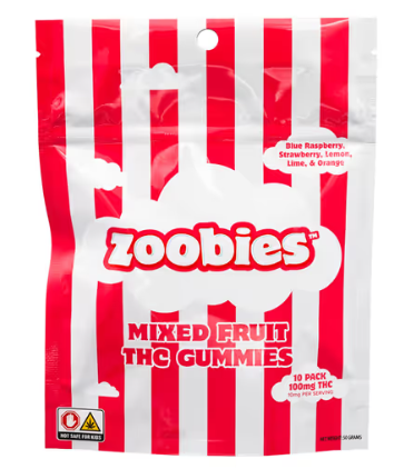 Zoobies | Mixed Fruit | Hybrid | Gummies | 100mg
