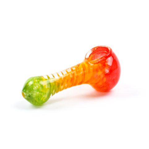 4" Rasta Swirl Hand Pipe (Assorted Colors)