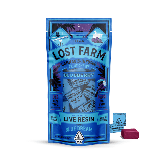 Kiva — Blueberry Blue Dream Chews By Lost Farm