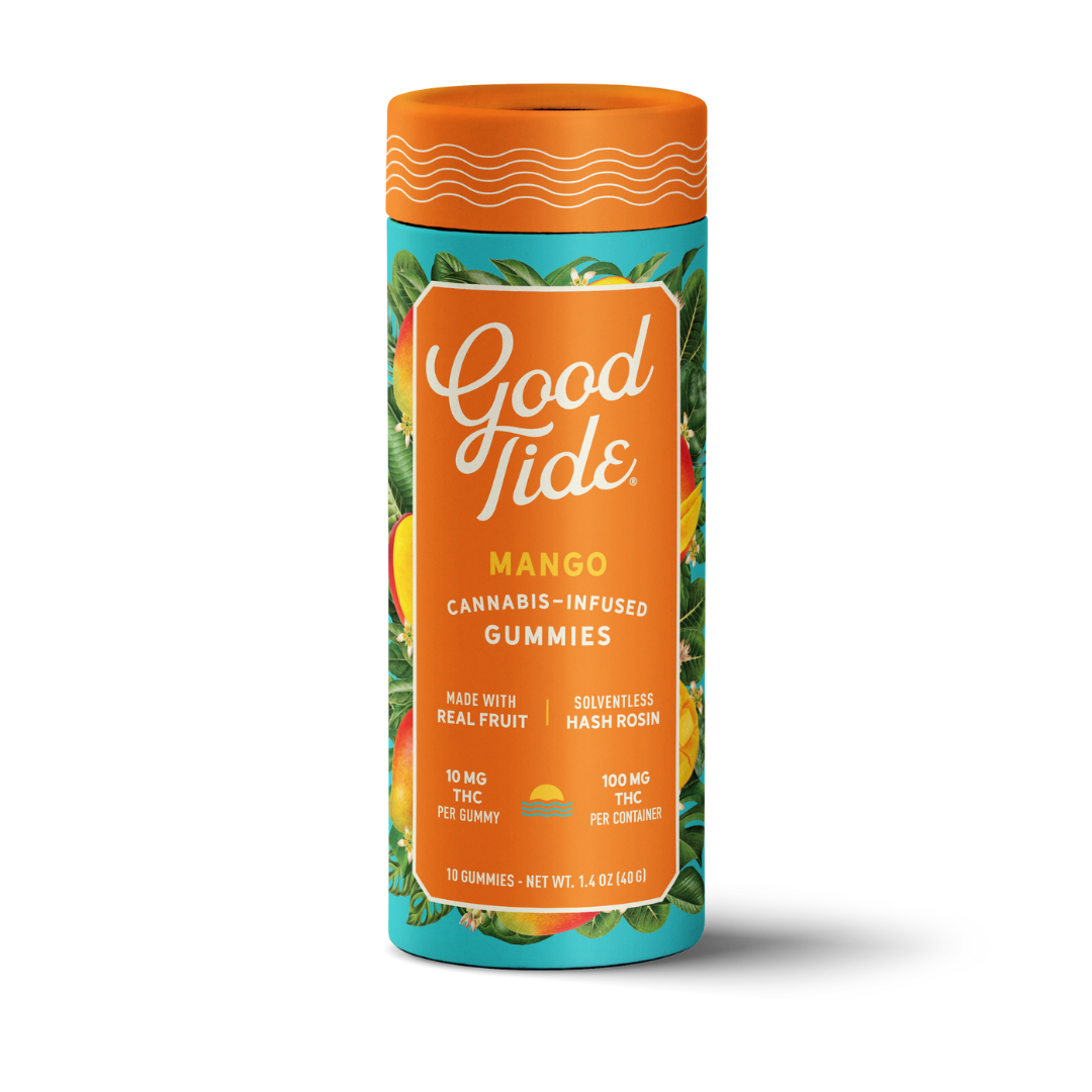 Good Tide — 100MG INDICA MANGO GUMMIES BY GOOD TIDE