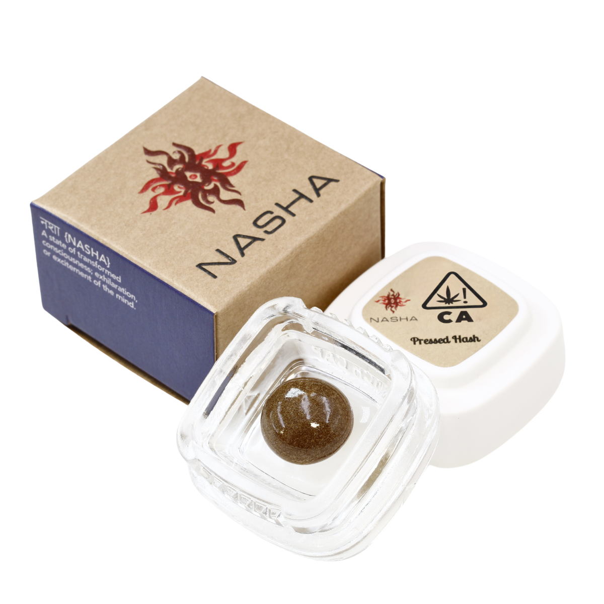 Nasha: Golden Papaya Blue Pressed By Nasha