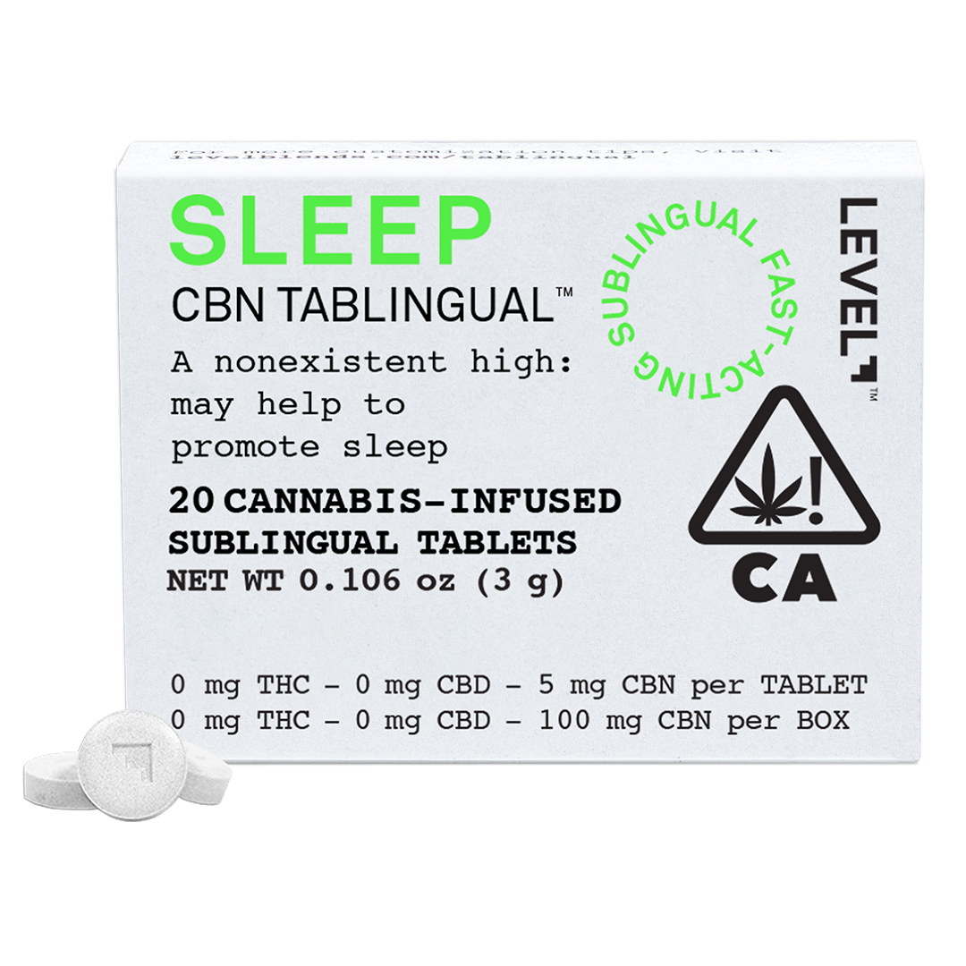 LEVEL - CBN TABLINGUAL SLEEP TABLETS BY LEVEL