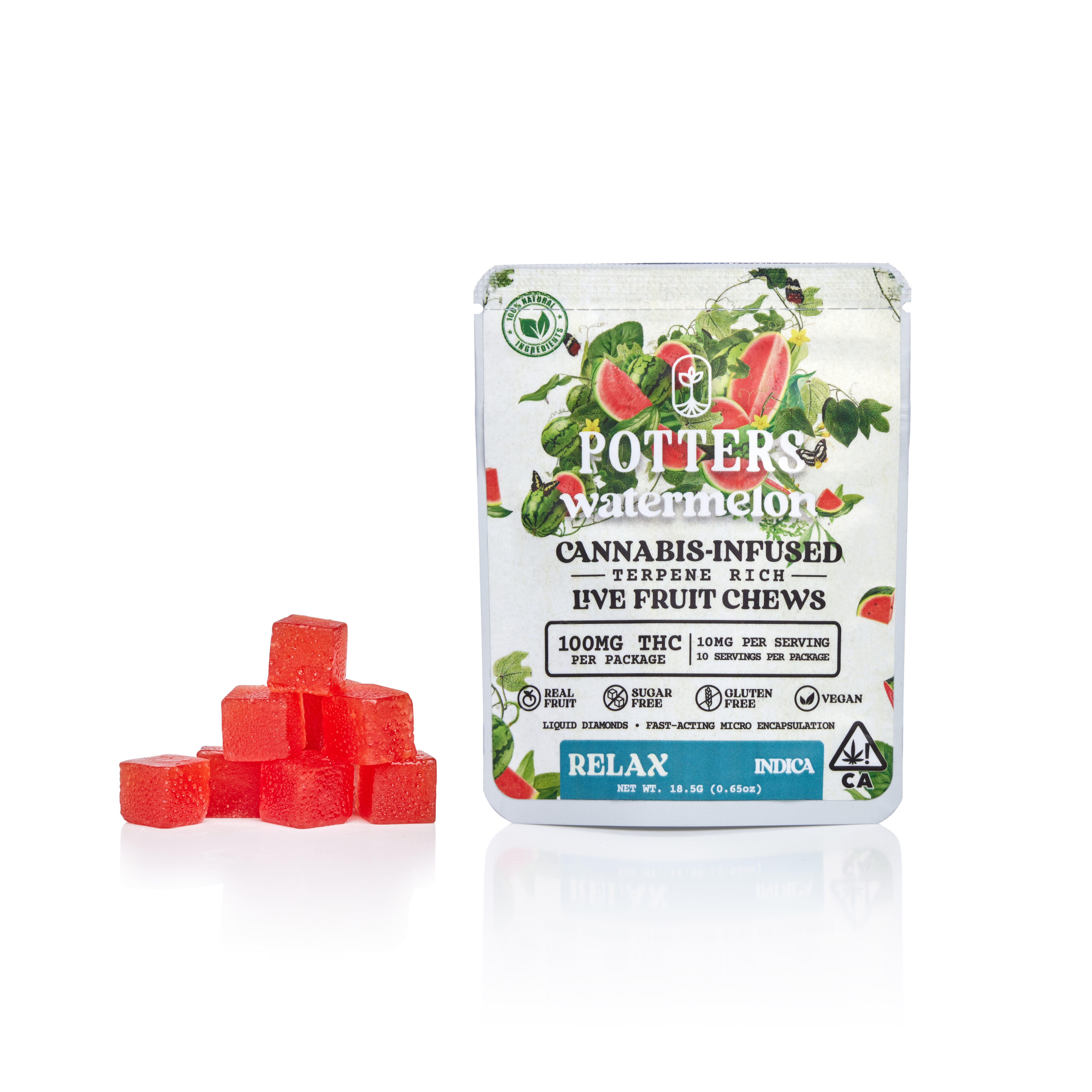 Potters — Watermelon Free Fruit Chews By Potter S