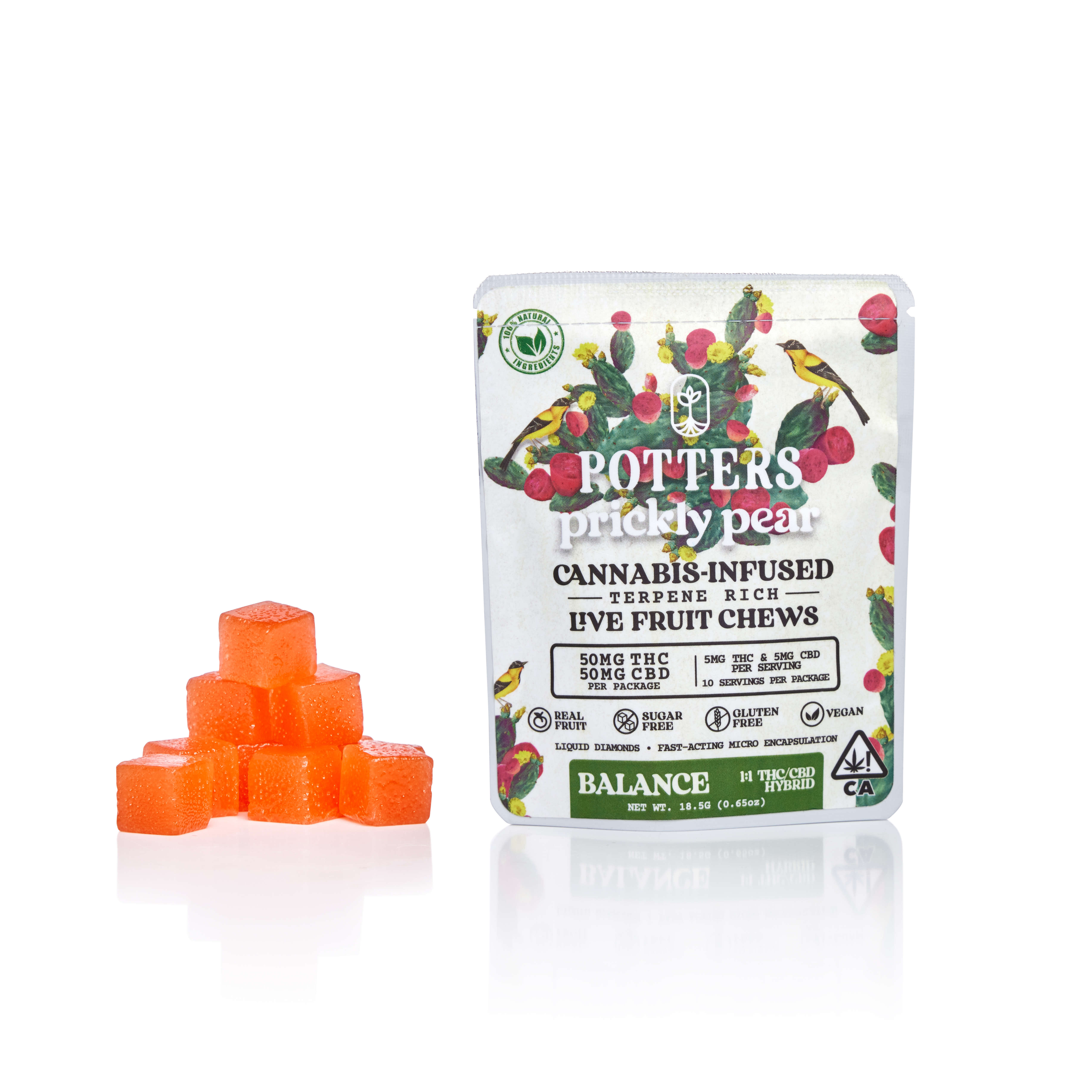 Potters — Prickly Pear - Free Fruit Chews By Potter S