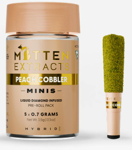PEACH COBBLER | INFUSED MINI PREROLLS (5 X 0.7G)
