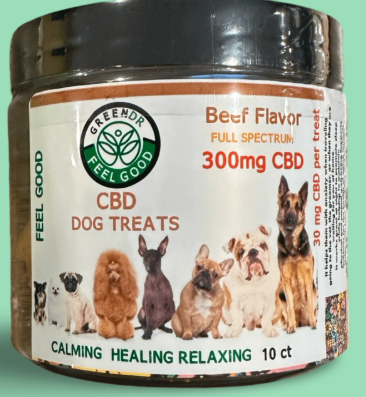 FLAVORED FULL SPECTRUM CBD DOG TREATS | 10PK X 30MG (300MG)
