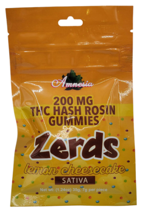 LEMON CHEESECAKE | HASH ROSIN NERD GUMMIES 200MG - 5PK