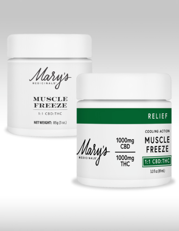1:1 | MUSCLE FREEZE | 1000MGTHC:1000MGCBD (3OZ)