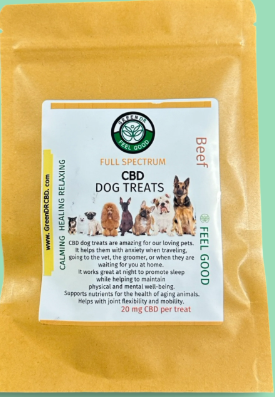 BEEF FLAVORED | FULL SPECTRUM CBD DOG TREATS 20MG - 5PK