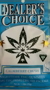 CALMBERRY CRUSH | THC/CBN NIGHTTIME GUMMIES 200MG