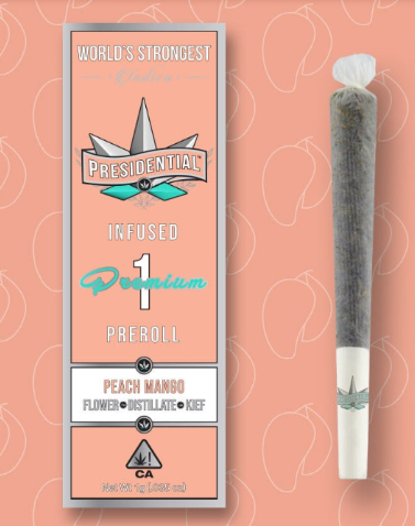 PEACH MANGO | MOON ROCK INFUSED PREROLL 1G