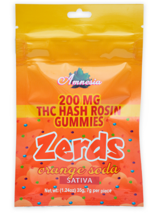 ORANGE SODA | HASH ROSIN NERD GUMMIES 200MG - 5PK