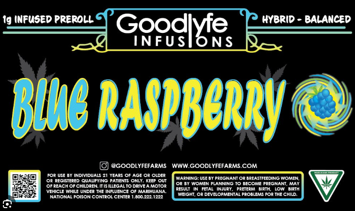 BLUE RASPBERRY | INFUSED PRE ROLL 1G