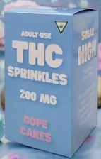 DOPE CAKES - BLUE THC SPRINKLES | 200MG