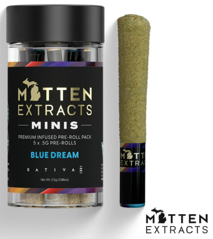 BLUE DREAM | INFUSED MINI PREROLLS (5 X 0.7G)