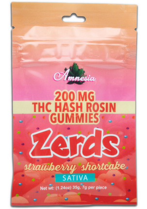 STRAWBERRY SHORTCAKE | HASH ROSIN NERD GUMMIES 200MG - 5PK