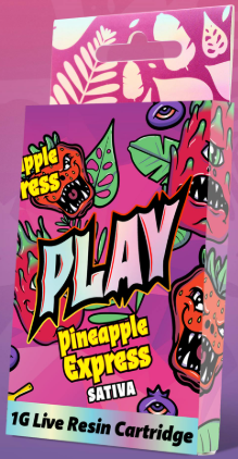 PLAY - PINEAPPLE EXPRESS | LIVE RESIN INFUSED CARTRIDGE 1G