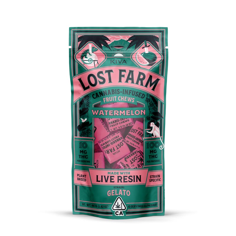 WATERMELON GELATO 10 PACK LOST FARM CHEWS
