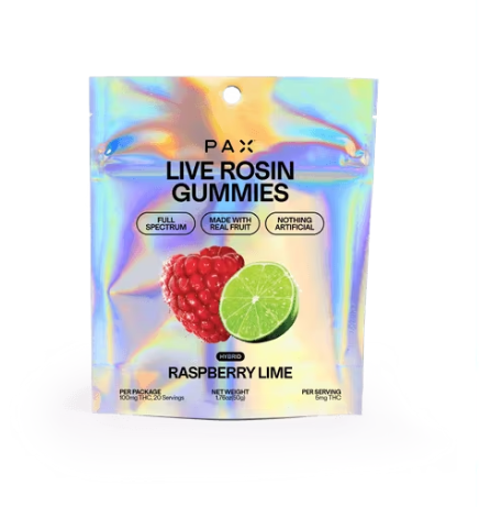 Raspberry Lime Live Rosin Gummies - 10 mg - 10 Pack