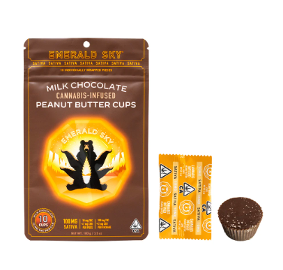 PEANUT BUTTER CUPS SATIVA - 100 mg - 10 Pack