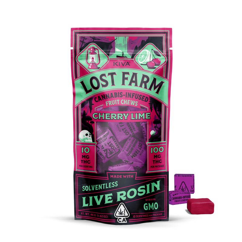 CHERRY LIME GMO ROSIN 10 PACK LOST FARM CHEWS