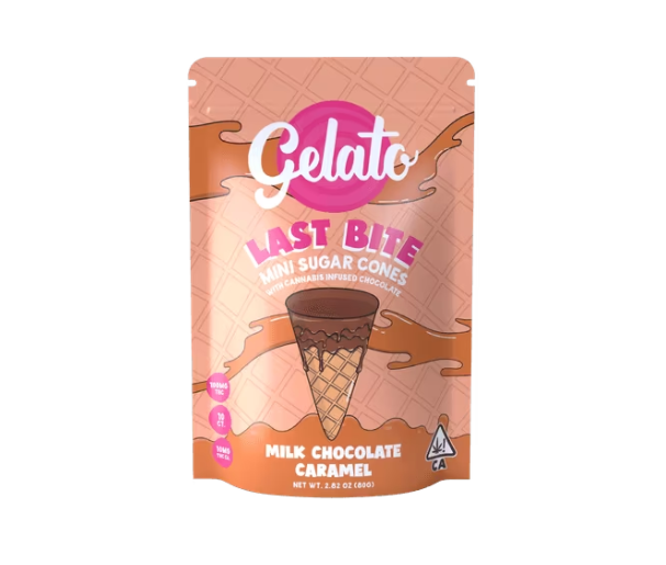 Milk Chocolate Caramel Sugar Cones - 100 mg - 10 Pack