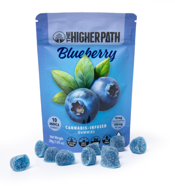 $16 BLUEBERRY 10MG GUMMY 10 PACK