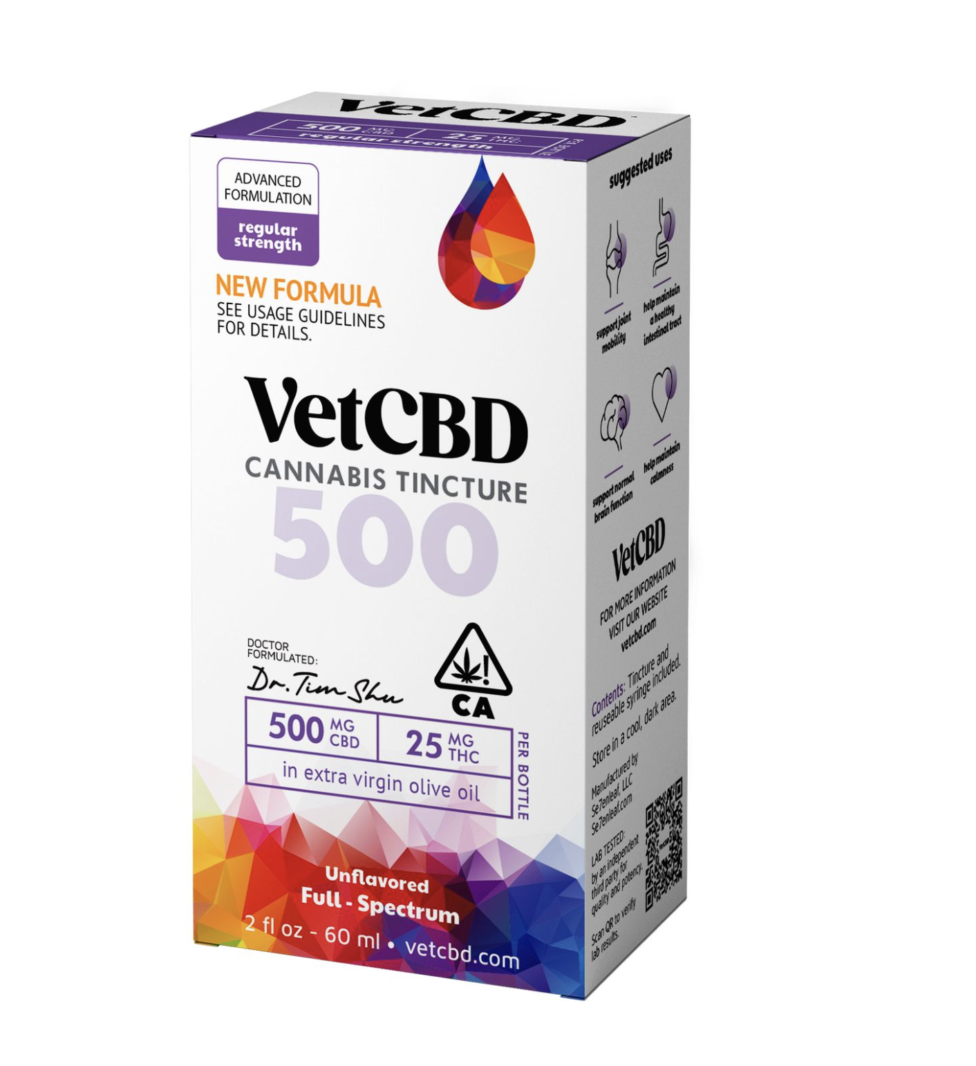 20:1 500MG CBD 25MG THC 60 ML TINCTURE